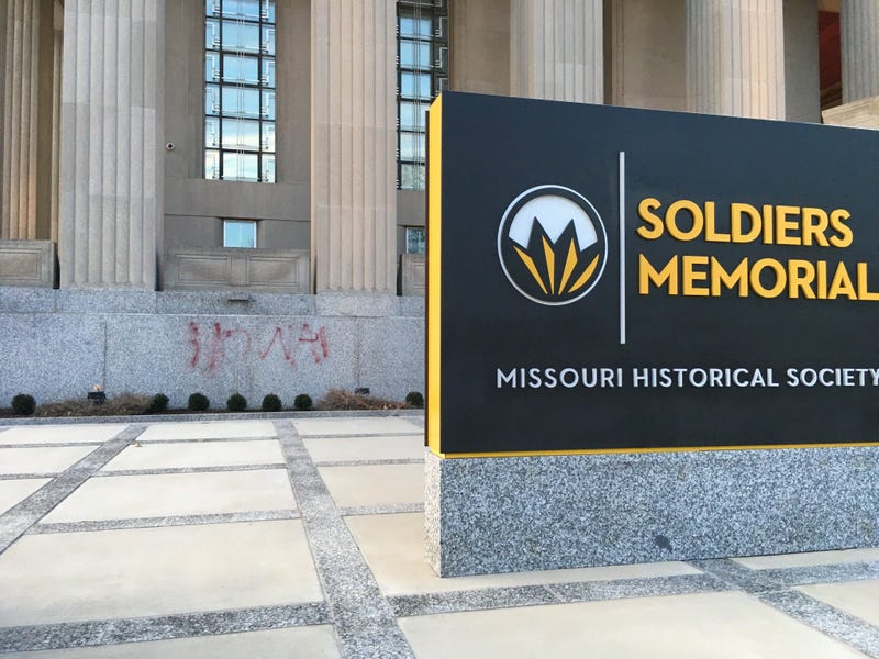 soldiers memorial vandalized 