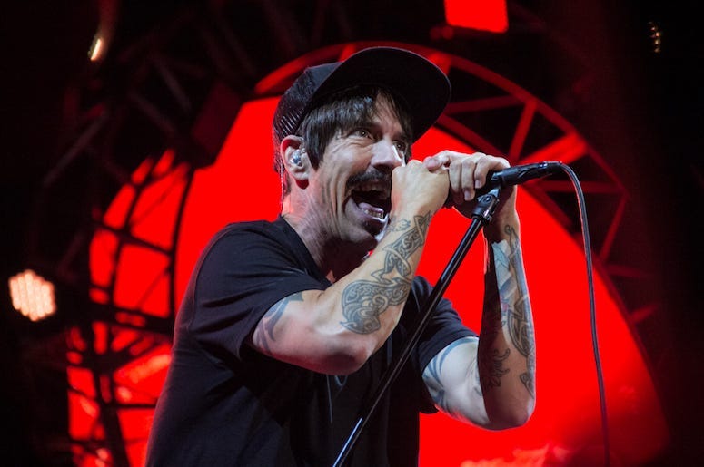 Anthony Kiedis of the Red Hot Chili Peppers