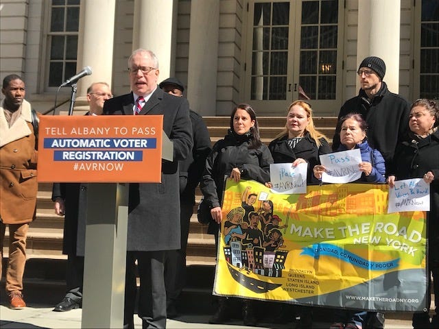 Scott Stringer speaks about voting reforms