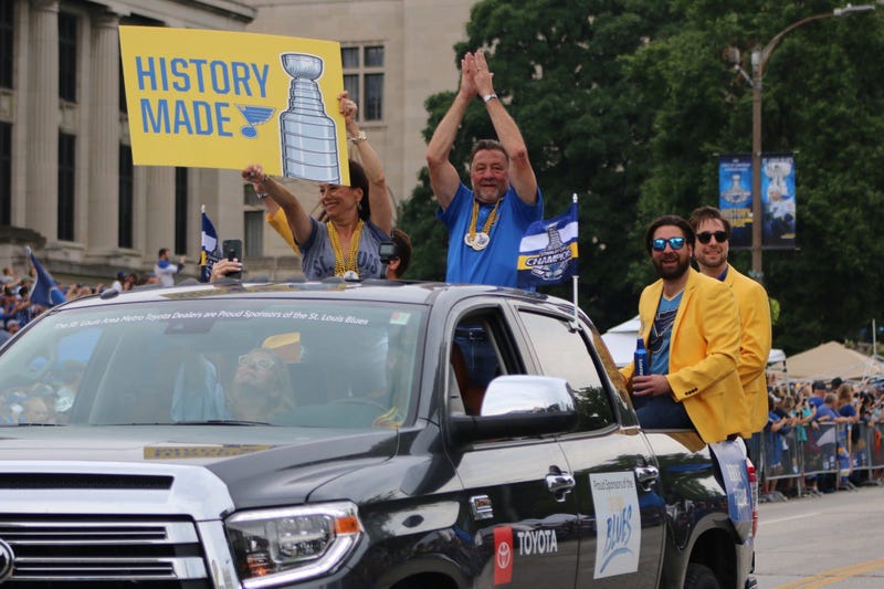 St. Louis Blues Championship parade in Downtown St. Louis June 15, 2019