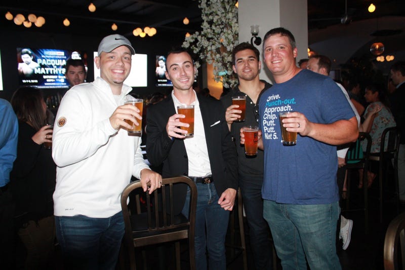 Cakes, Drab, and Valdez hang out at Proper 21 in DC for Samuel Adam's All Star Week Kickoff Party.