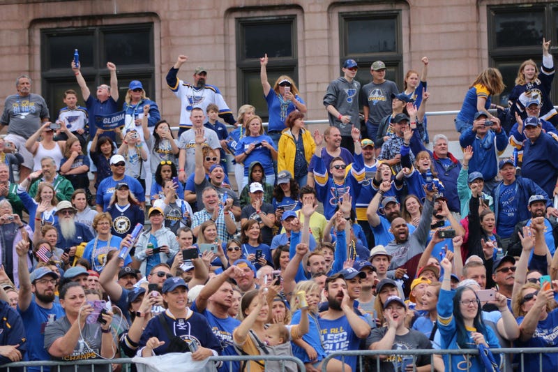 St. Louis Blues Championship parade in Downtown St. Louis June 15, 2019