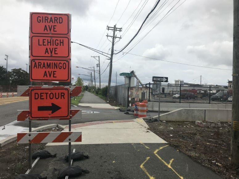 A busy ramp from Southbound I-95 to Girard Avenue will be shut down at 8 p.m. Tuesday night and will remain so for two years while PennDOT crews reconstruct a mile long stretch of the southbound viaduct between Port Richmond to Fishtown.
