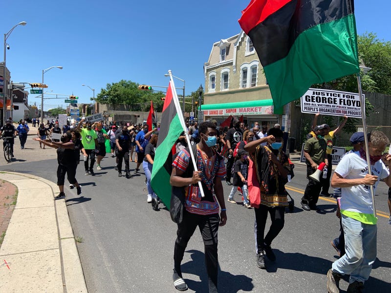 Protesters in Camden called for an end to racist policies and an erasure of figures tied to racism.