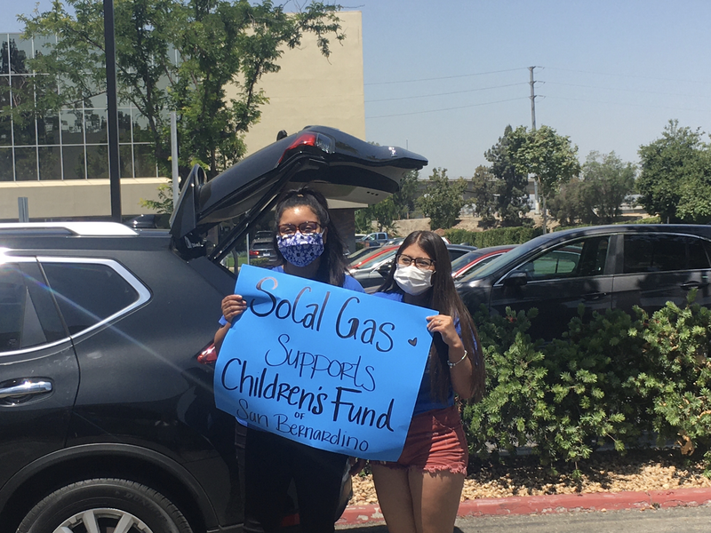 So Cal Gas Drive-Thru Donation Drive for Children's Fund