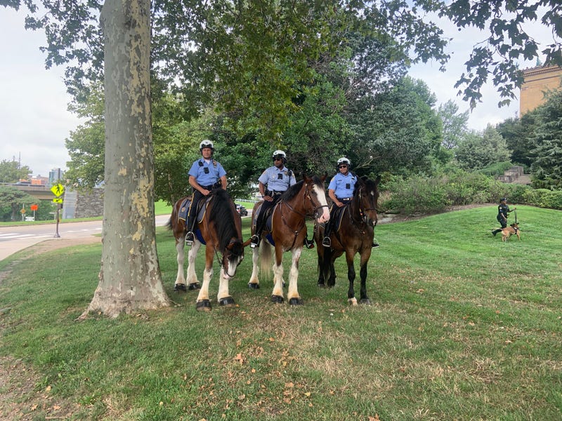 The Philadelphia Police Department purchased six mounted horses from a $500,000 grant from the Philadelphia Police Foundation.