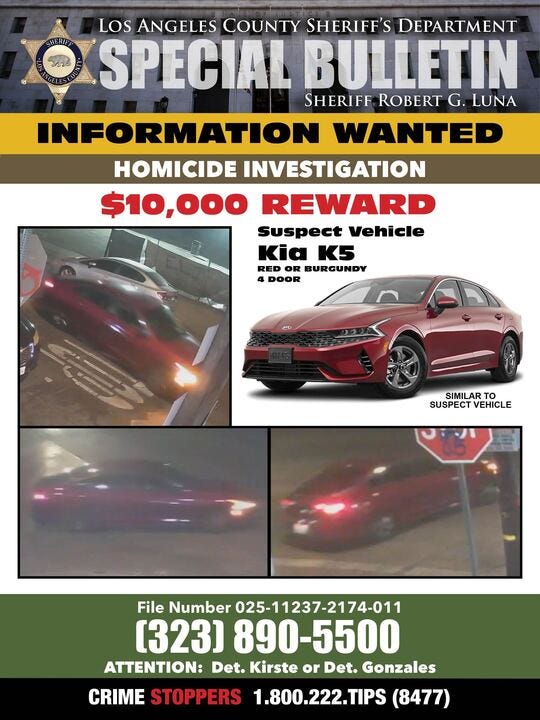 Suspect car info