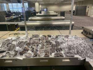 The beef jerky seized by the U.S. Customs and Border Protection at MSP. 