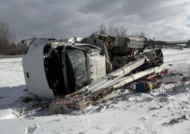 Winter weather caused a number of Thruway crashes on March 17.