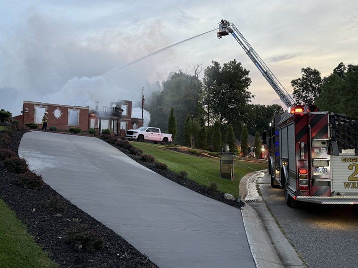 House fire in Independence Township