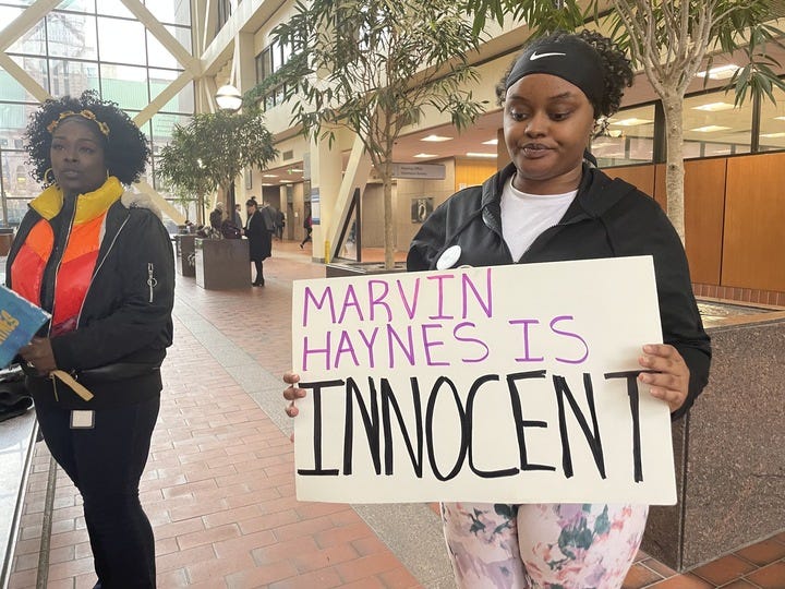 Marvin Haynes is innocent