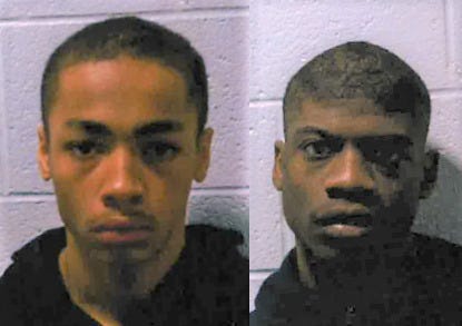 Mugshots of 16-year-old Dwayne Whitley and 17-year-old Marlon Henderson