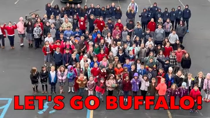 WATCH: East Aurora school shows spirit with Bills song