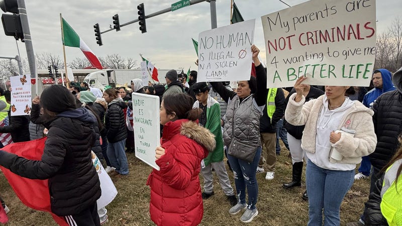Immigration protesters