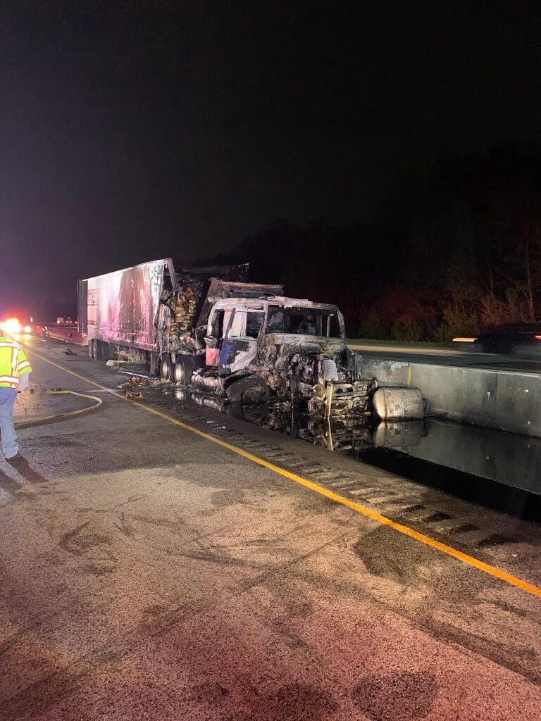 At least one person was killed in a crash May 22, 2020, on eastbound I-94 in Portage, Indiana. 