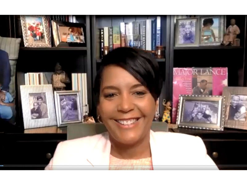 Atlanta Mayor Bottoms during virtual Georgia Delegate breakfast