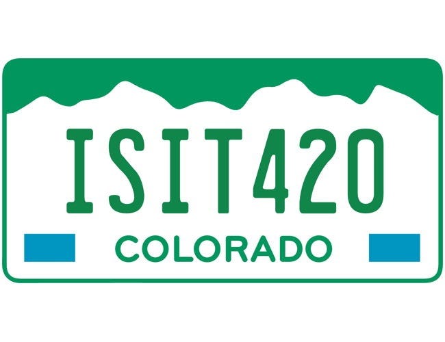 isit420 license plate