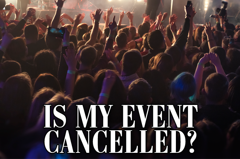 Is My Event cancelled