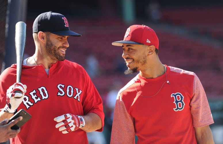 J.D. Martinez and Mookie Betts