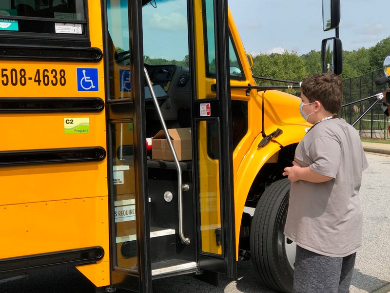 Jack Admires New Bus - Emily Gill