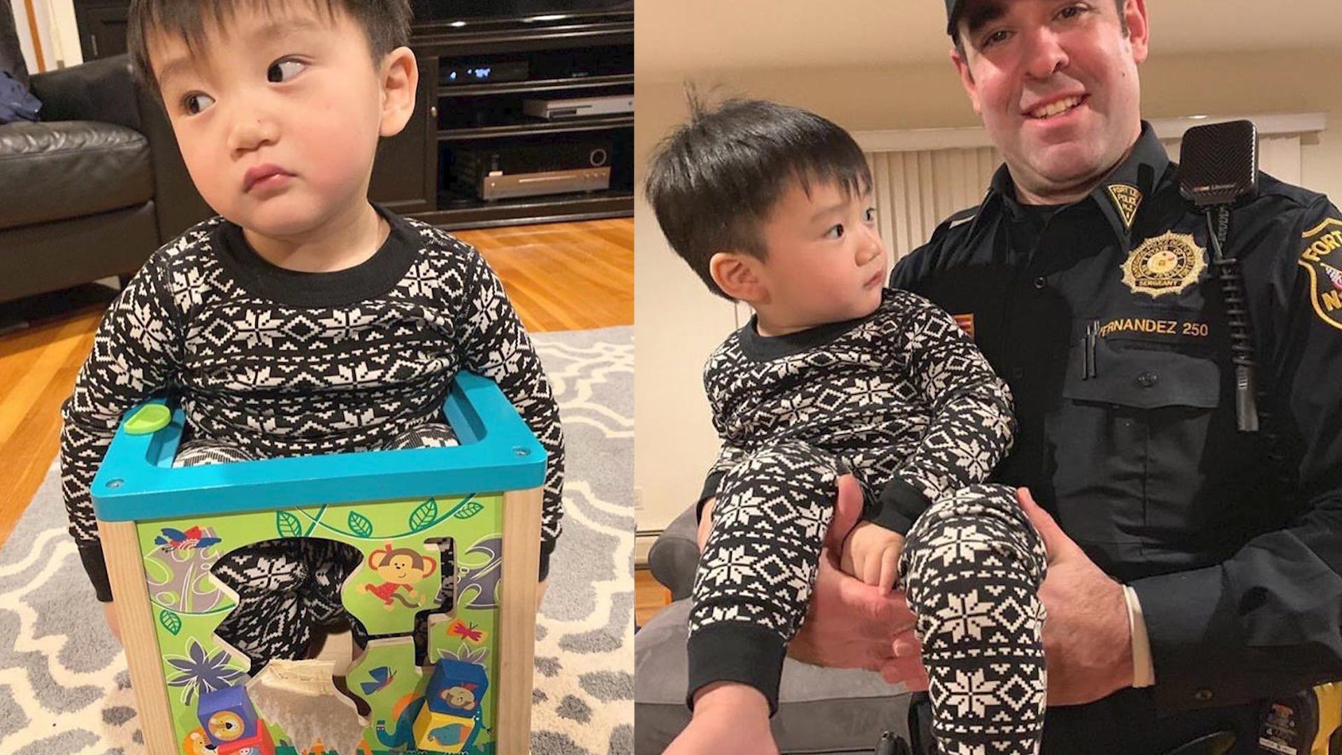 Toddler Rescued By Police After Getting Stuck In Activity Cube Toy
