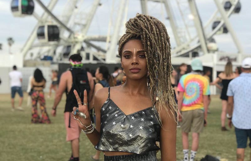 Jade Novah wearing goddess locs