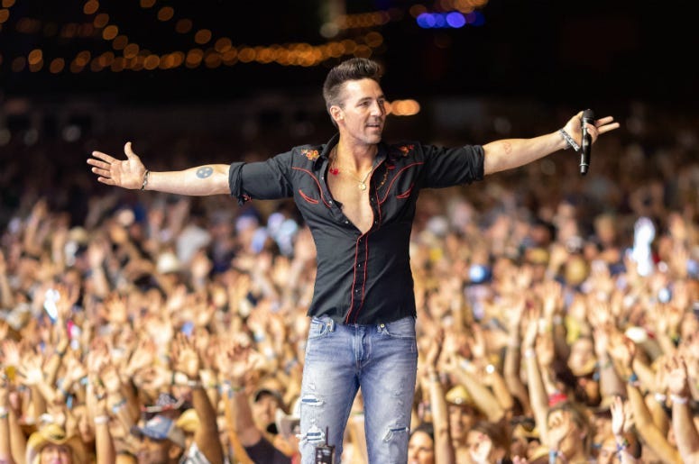 Jake Owen performs onstage during 2018 Stagecoach California's Country Music Festival