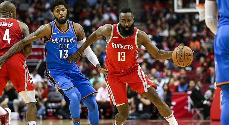 Houston Rockets guard James Harden