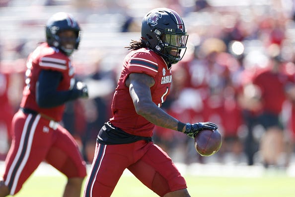 Jaycee Horn celebrates an INT
