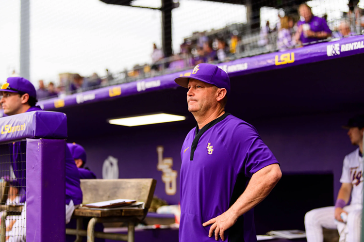 LSU baseball coach Jay Johnson
