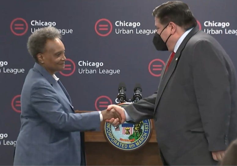 Mayor Lightfoot, J.B. Pritzker