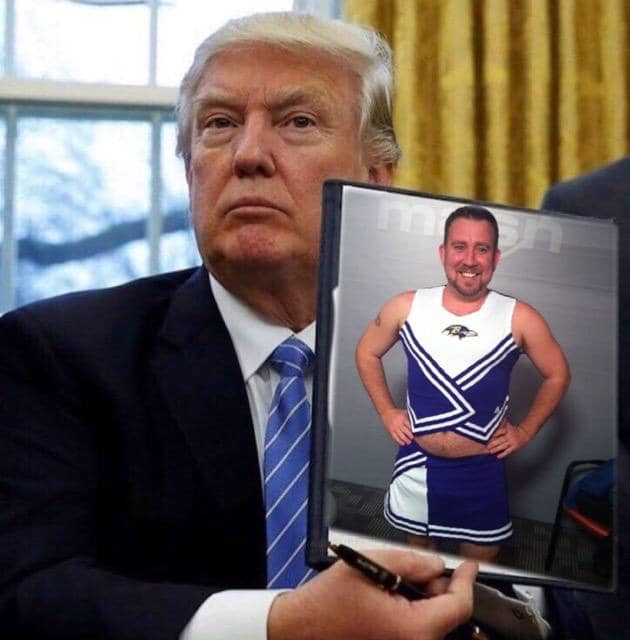 Photoshopped picture sent to Jeremy from a fan