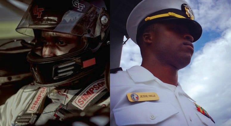 Jesse Iwuji, Navy Lt. and NASCAR driver
