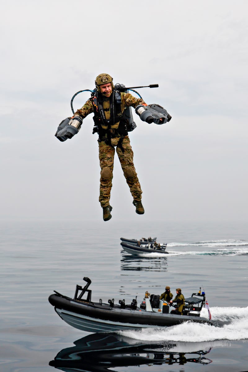 Royal Navy tests 'jet suit'