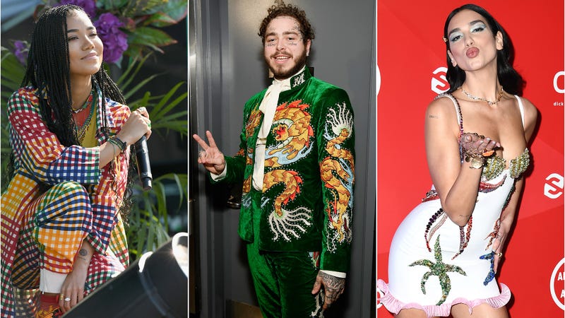 Jhene Aiko, Post Malone, Dua Lipa
