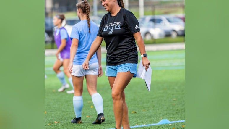 Soccer coach Jill Reeves: 'Definitely a change of pace'