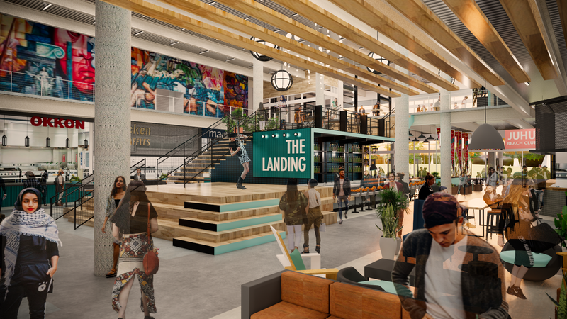 Oakland Assembly is a food hall that's expected to open in Jack London Square in 2020