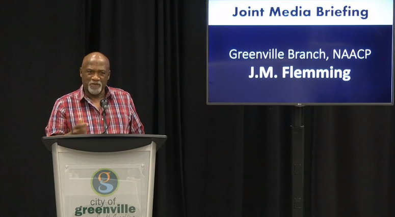 JM Flemming - President of Greenville NAACP