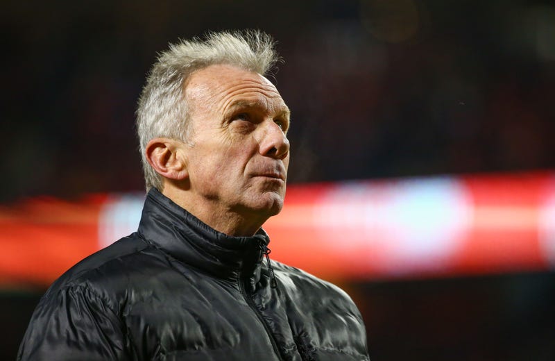 Joe Montana, the former San Francisco 49ers quarterback, at the 2019 Super Bowl.