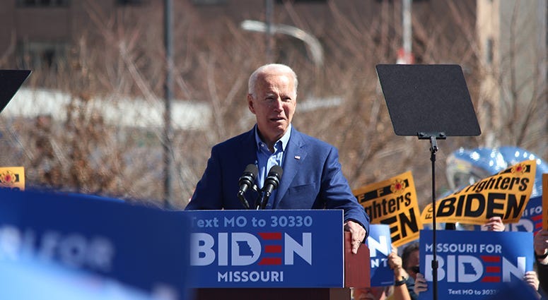 Joe Biden speaks in St. Louis