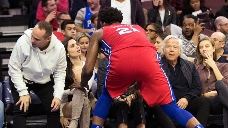 Joel Embiid and Anne De Paula