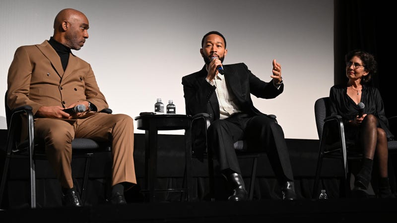 Mike Jackson, John Legend and Amy Schatz