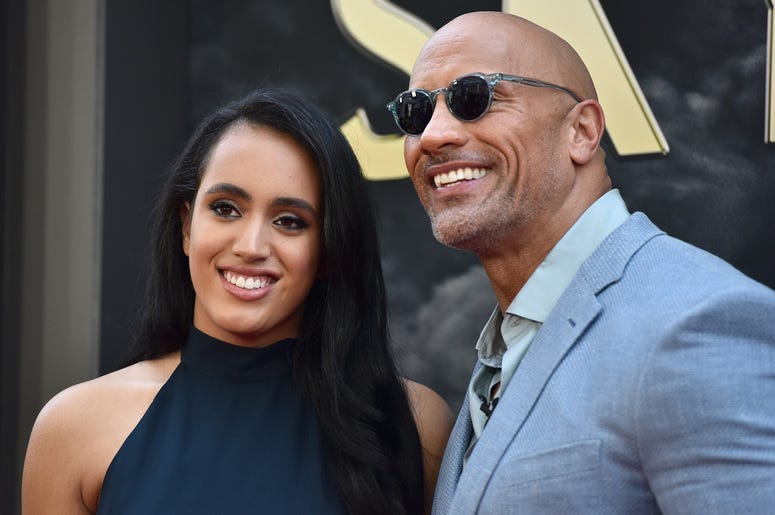 Simone Garcia Johnson and Dwayne Johnson