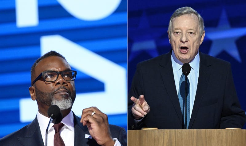 Brandon Johnson, Dick Durbin 