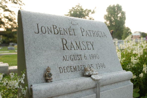 Jon Benet Ramsey's grave