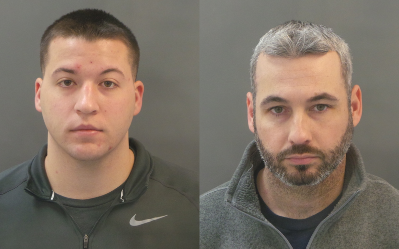 Officers Joseph Schmitt (left) and William Olsten