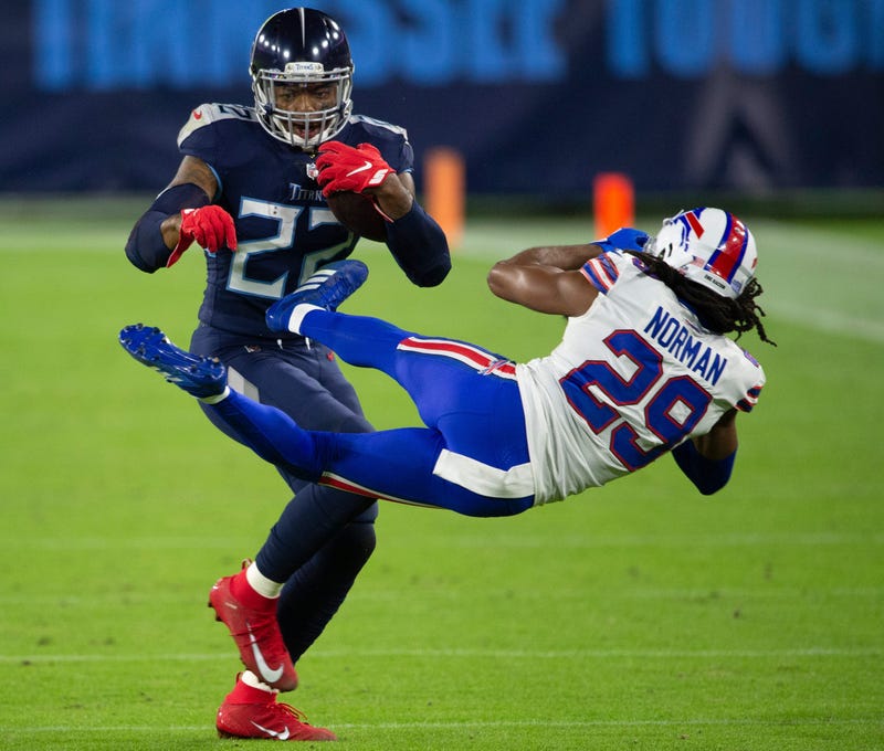 Josh Norman stiff arm