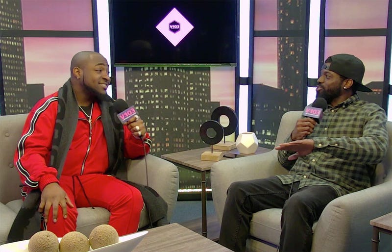 JR of The Morning Culture and singer Davido of "Fall"