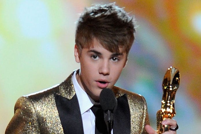 Justin Bieber at the Billboard  Music Awards