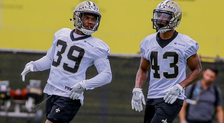 Kam Moore with the Saints